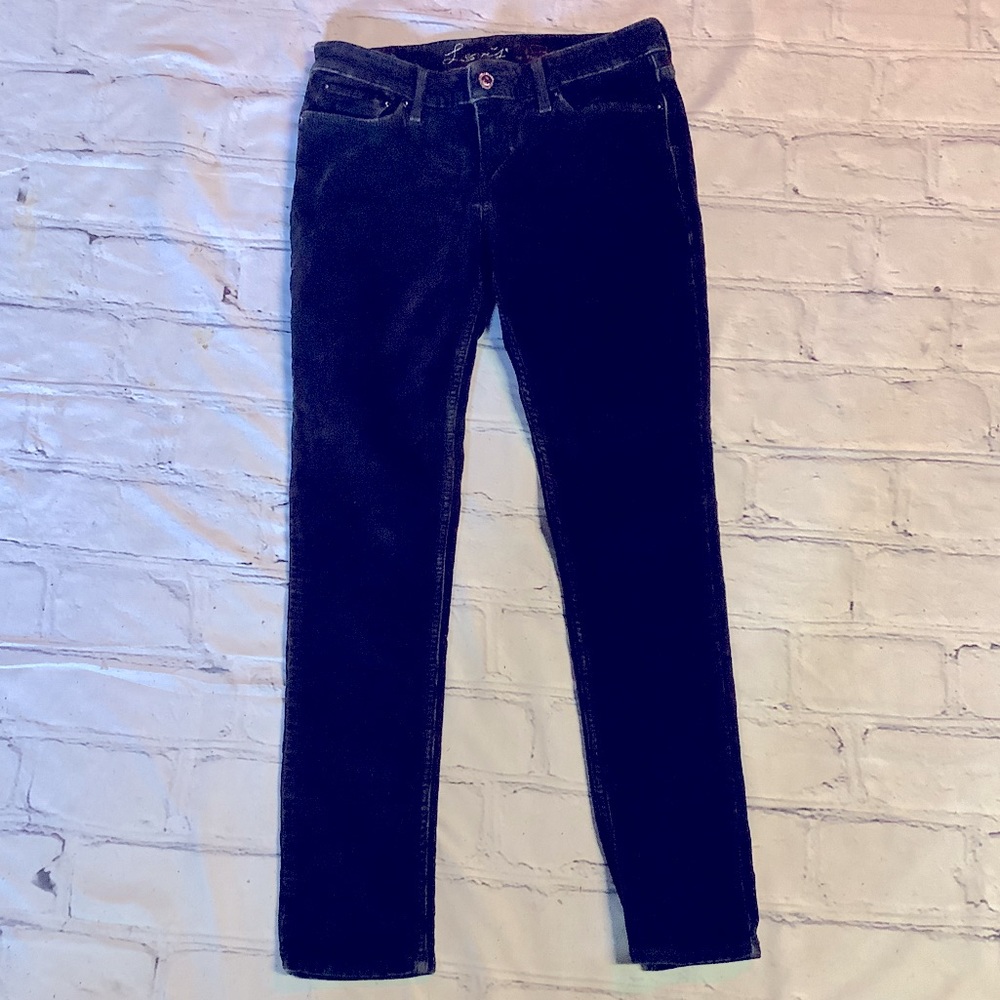LEVIS DEMICURVE BLACK PANTS.SIZE 6
